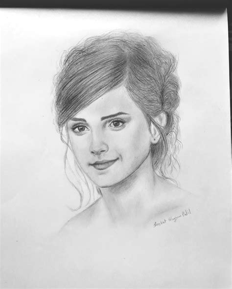 Mydrawing Series Pencildrawing Portrait Artist Actress Beautiful