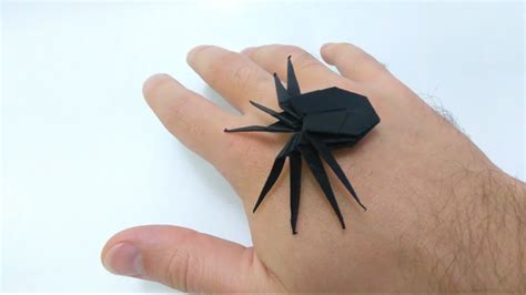 How To Make Creepy Origami Spider Youtube