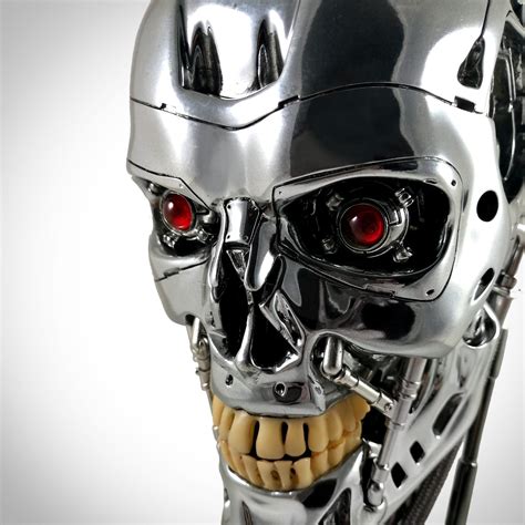 Terminator T 800 Endoskeleton Life Size Skull Head With Electronic Re
