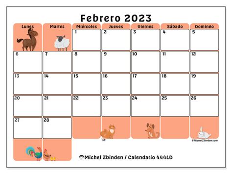 Calendario Febrero De Para Imprimir Ld Michel Zbinden Pr