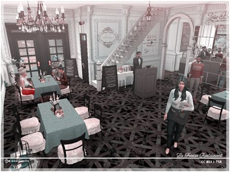Moniamay72 — This The Sims 4 A Beautiful Cc French Restaurant