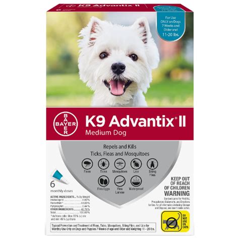 K9 Advantix Ii Medium Dog 11 20 Lbs 6 Pack Pet Pro World