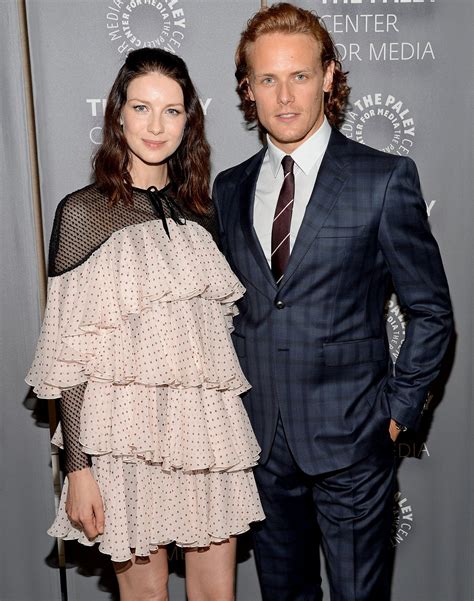 Outlanders Sam Heughan Caitriona Balfe Go To Rugby Game Together