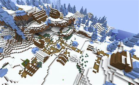 18w50a Ice Spikes Tundra Village Minecraft
