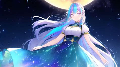 Stable Diffusion Ai Anime Nebula Girl 4k Wallpaper By Darkprncsai On