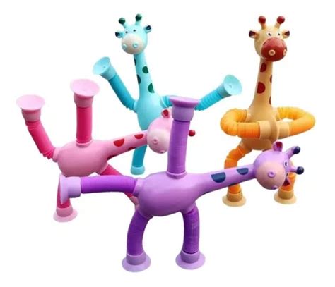 Kit Giraesticas Girafas Fofas E Coloridas Ventosas