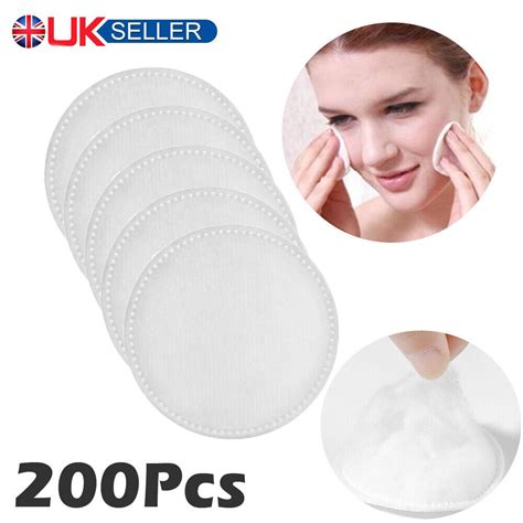 200 Pcs Facial Cosmetic Cotton Pads Soft Makeup Remover For Face Cleansing Care Ebay