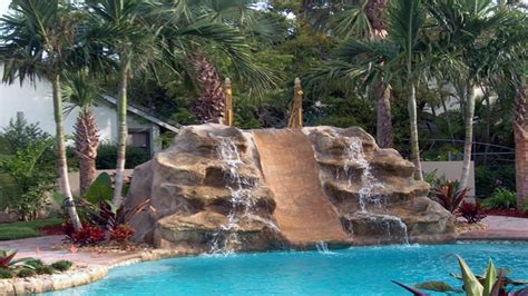 Everything waterfalls has the ultimate waterfall experience with decorative fake rocks creating waterfall landscapes for the backyard, garden, pool & patio. Best Small Pool Waterfall Design Ideas & Remodel - YouTube