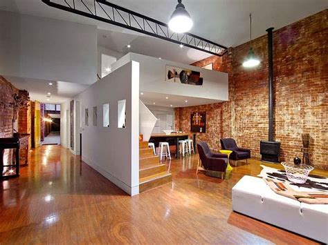 Beautiful Brick Walls Warehouse Conversion In Fitzroy Conceals Twin