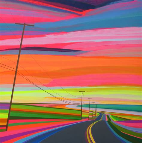 Colorful Road Honestlywtf Road Painting Neon Painting Art Painting