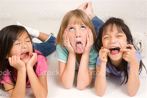 Three Silly Faces Stock Photo Download Image Now 6 7 Years Asian
