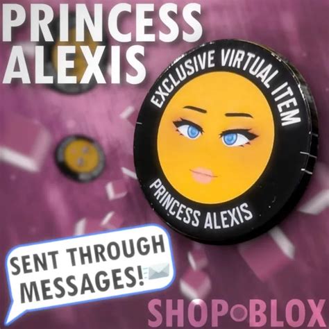Roblox Celebrity Series 8 Toy Princess Alexis Face Virtual Item