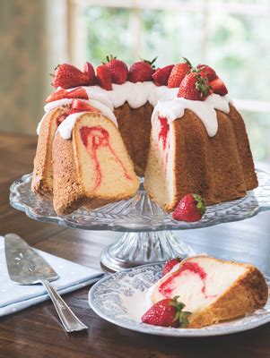 Add the eggs, one at a time, beating well after each addition. Strawberry Swirl Pound Cake - Paula Deen