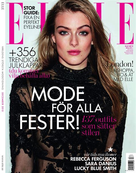 Cover Of Elle Sweden December 2015 Id36208 Magazines The Fmd