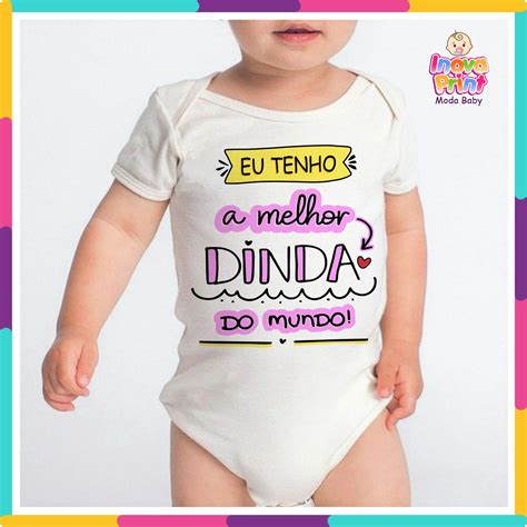 Body Infantil Personalizado A Melhor Dinda Do Mundo No Elo7 Inova