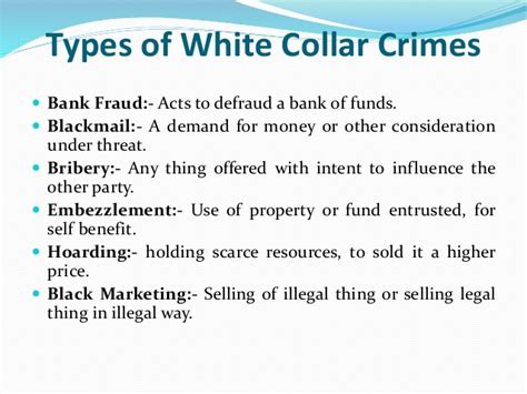 White Collar Crime Definition Extent Forms In India