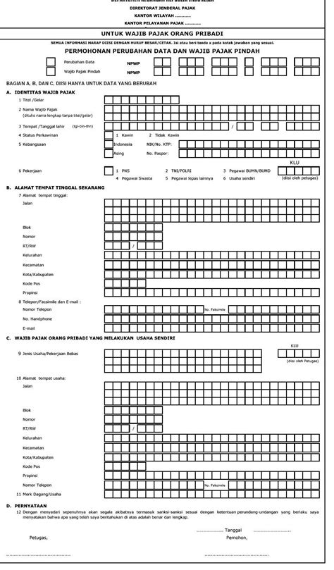 Contoh Isian Formulir Pengukuhan Pengusaha Kena Pajak Hot Sex Picture