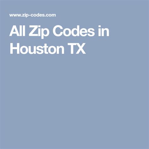 All Zip Codes In Houston Tx Houston Zip Code Map Houston Tx Houston
