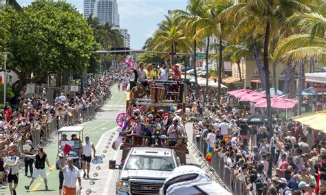 miami beach se viste de arcoíris con su mítico desfile del orgullo gay el nuevo día