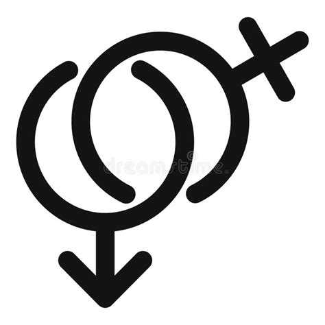 Woman Lesbian Avatar Icon Simple Style Stock Vector Illustration Of