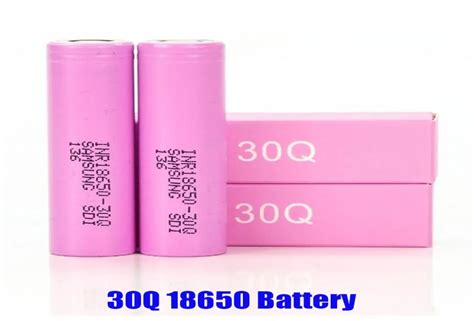 High Quality Inr18650 30q 18650 Battery Pink Box 3000mah 20a 37v Drain