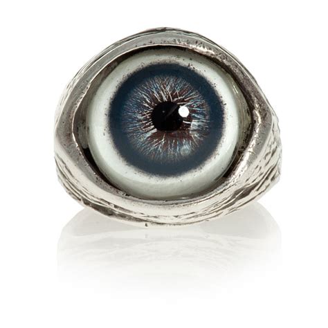 Evil Eye Ring Adjustable Sizes Sterling Silver Eye Ring Made Etsy