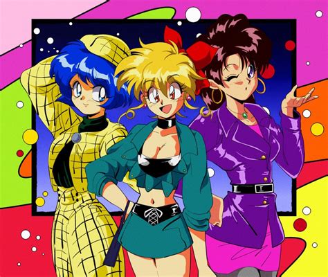 Potiri02 Character Request Highres 1990s Style 3girls Arm Behind