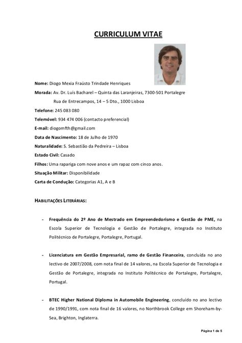 Curriculo em português by danilohcarvalho 3744 views. Curriculo Vite Em Português - Manuel Quicomba CV 2015