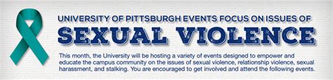 Pitt Announces Sexual Violence Awareness Month The Pitt News