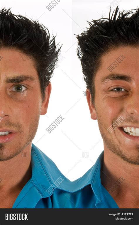 Split Face Image And Photo Free Trial Bigstock