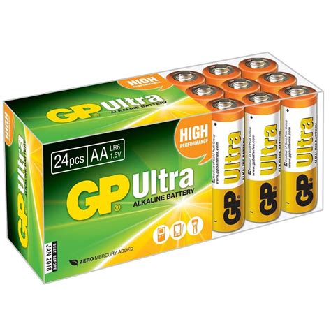 Gp Ultra Alkaline Aa Lr6 Batteries 24 Pack Uk
