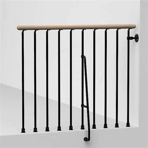 Arke Phoenix 47 In Black Balcony Rail Kit K03071 The Home Depot