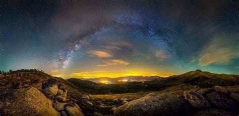 Nature Landscape Photography Milky Way Starry Night
