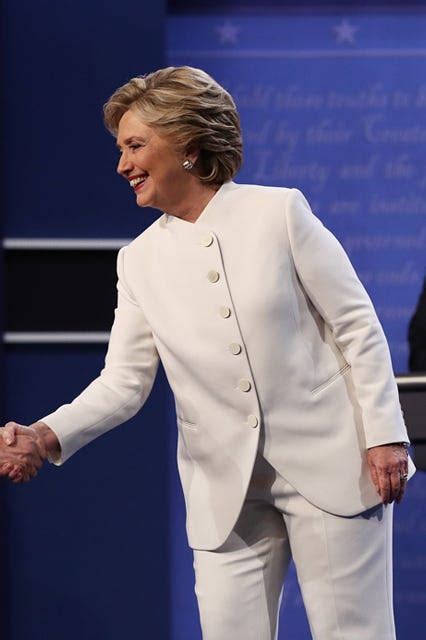 Hillary Clinton White Pantsuit Dnc Speech