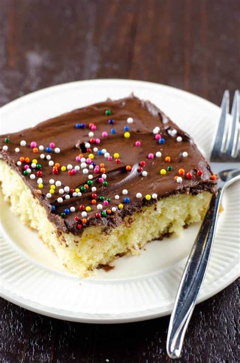 Best Yellow Cake Recipe With Chocolate Frosting Umami Girl