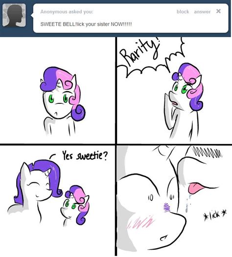 502751 Questionable Artiststarykrow Rarity Sweetie Belle Ask The Cmc G4 Comic Female