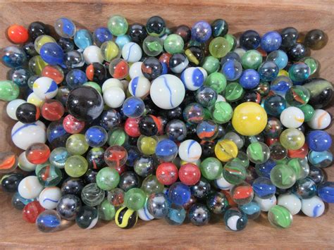 Glass Marbles 360 Marbles Free Shipping Mixed Lot Vintage Toy Marbles