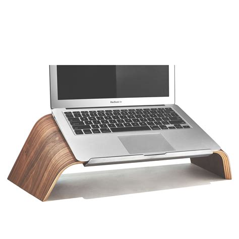 Wood Laptop Stand Walnut Platform Laptop Holder
