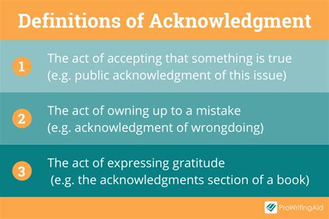 Acknowledgement Definition Meaning And Examples