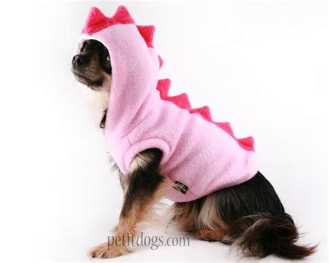 Dog Costume Dinosaur Spikes Hoodie In Red And Pink Pet Costumes Pet