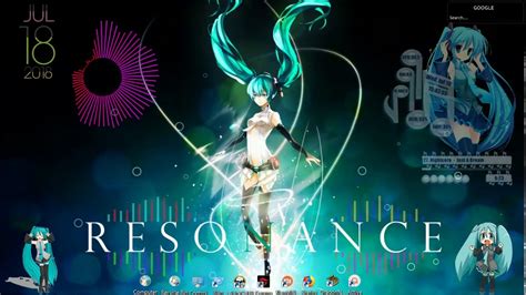 Rainmeter Skin Anime Miku Youtube