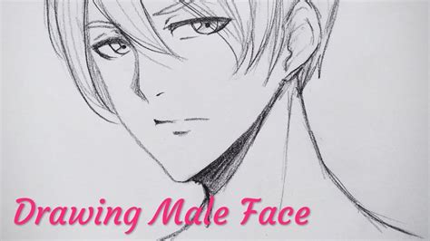 Drawing Mangaanime Male Face Youtube