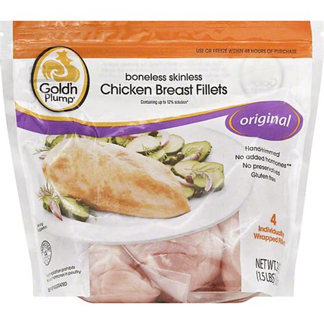 Gold N Plump Chicken Breast Fillets Boneless Skinless Original Chicken Jacks Fresh Market