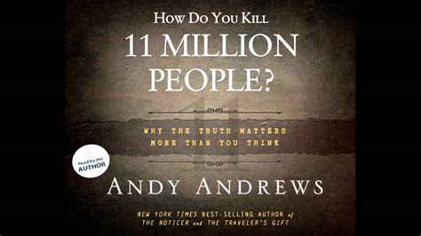 God is recorded in the bible as having personally killed a large number of people. "How Do You Kill 11 Million People?" by Andy Andrews - YouTube