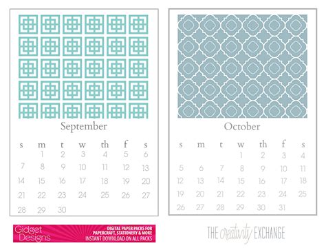Desktop Calendar Printable Calendar Templates