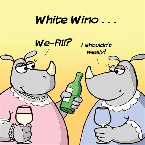 Buy Twizler Funny Card With White Wine And Rhinoceros Blank Card