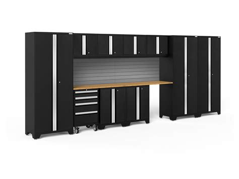 Newage Products Bold Series Black 12 Piece Cabinet Set Heavy Duty 24