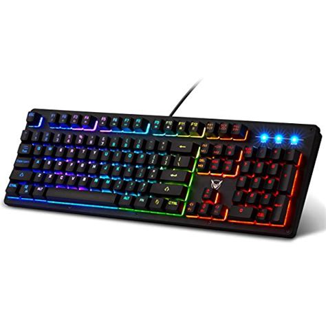 Pictek Wired Gaming Keyboard Chroma Rgb Rainbow Led Backlit Mechanical