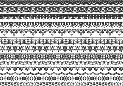 Lace Border Vector Pack 57401 Vector Art At Vecteezy