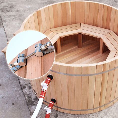 Wood Fired Tub With External Fired Stove Heater丨cedar Hot Tub